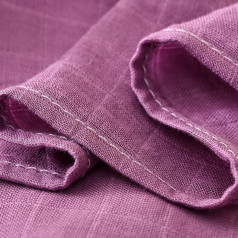 Solid Breathable and Skin-Friendly Colorful Receiving Newborn Blanket Baby Swaddle Muslin Wrap For Baby