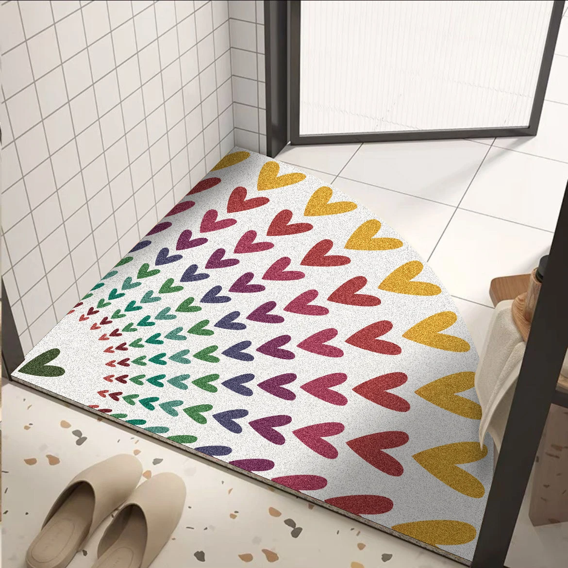 High Quality LOVE Series Anti Slip Backing Mat 8mm Thickness Pvc Mat Floor Mat For Home Entrance