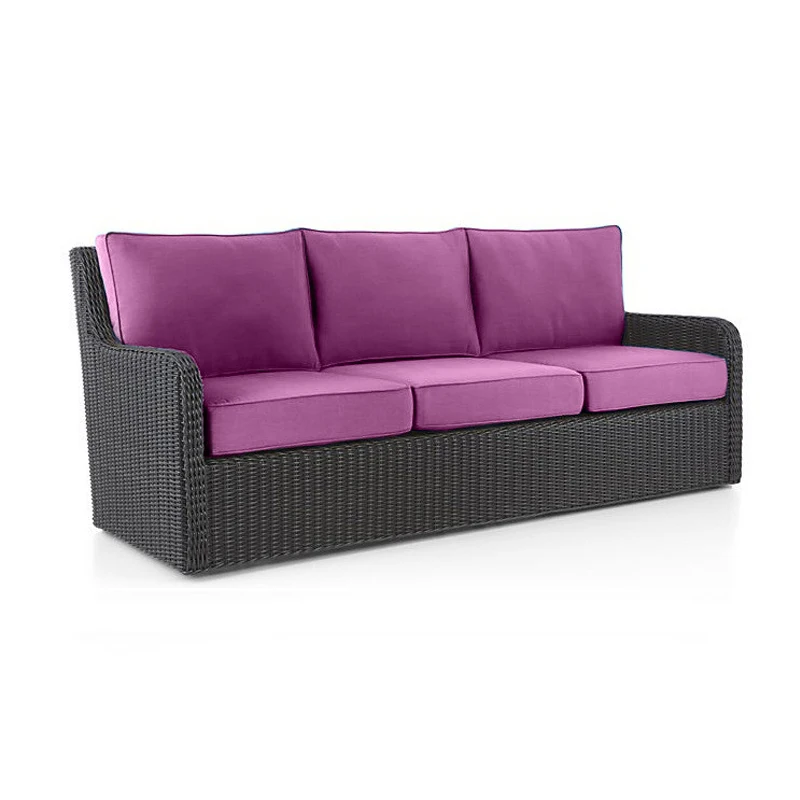 Custom three Seat sofa Beach Patio Cushions Set Outdoor Waterproof Cushion Pillow Seat Pad Chaise Lounge Chair Cushion