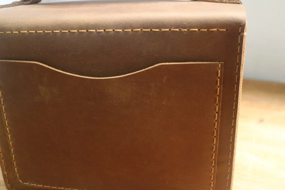 Handmade Distress Leather Camera Case Classic Camera Travel Camera Adventure Bag Small Pockets Carry Photography Bag