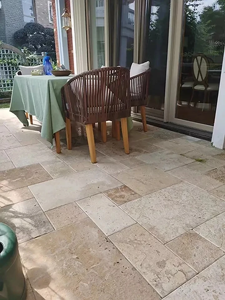 Modern Outdoor Patio Flagstone Paving Slabs Cheap Yellow Irregular Slate Stepping Stones Natural Stone Tile Mesh Brick Mat