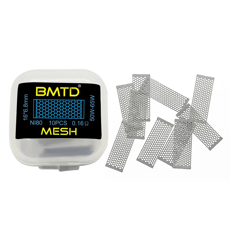 
China Supplier BMTD mesh vape coil mesh coil SS316L 0.12Ohm mesh coils 