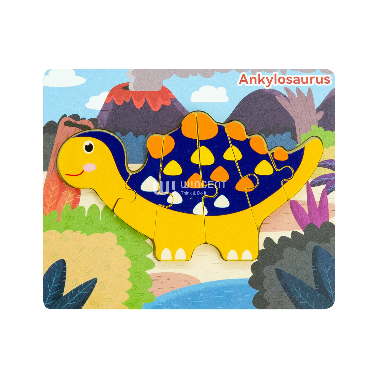 CPC CE Early Learning 3D Animal Traffic Puzzle Board Game Children Cognitive Wooden Matching Puzzles Toys For Kids Boys Girls