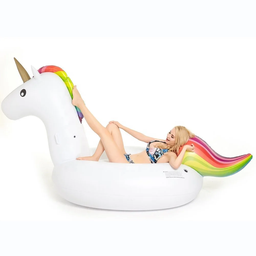 PVC Inflatable unicorn water floating toys rider big unicorn pool float inflatable unicorn