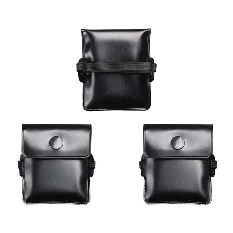 Custom Print Soft PU Leather Outdoor Travel Carry Mini Ash Tray Pocket Ash Cigarette Butt Pouch Handhold Portable Ashtray Bag