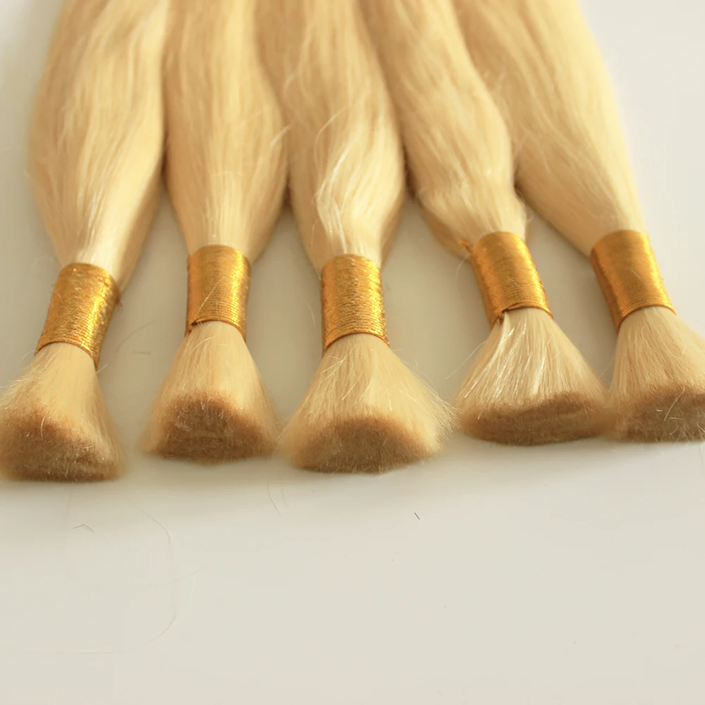 pre-blond 100% remy natural russian slavic hair