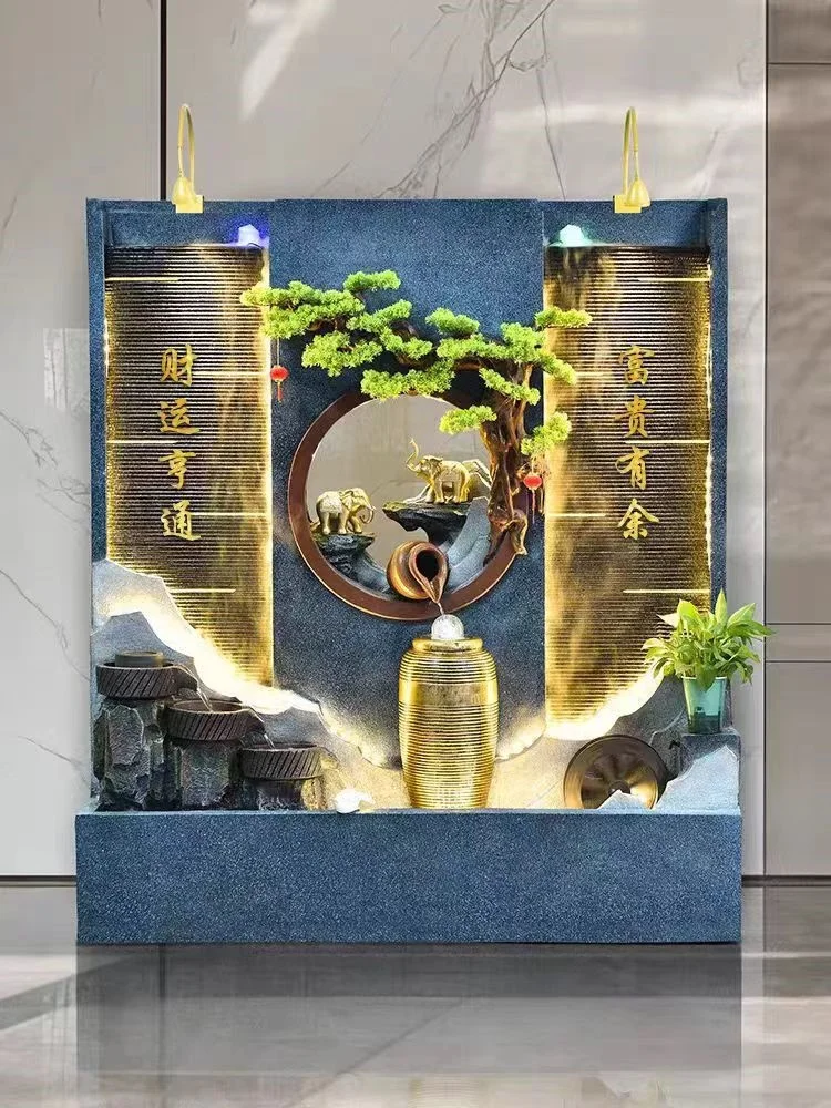 Black marble weeping wall fountain led fountain wall stone fiberglass wall fountains