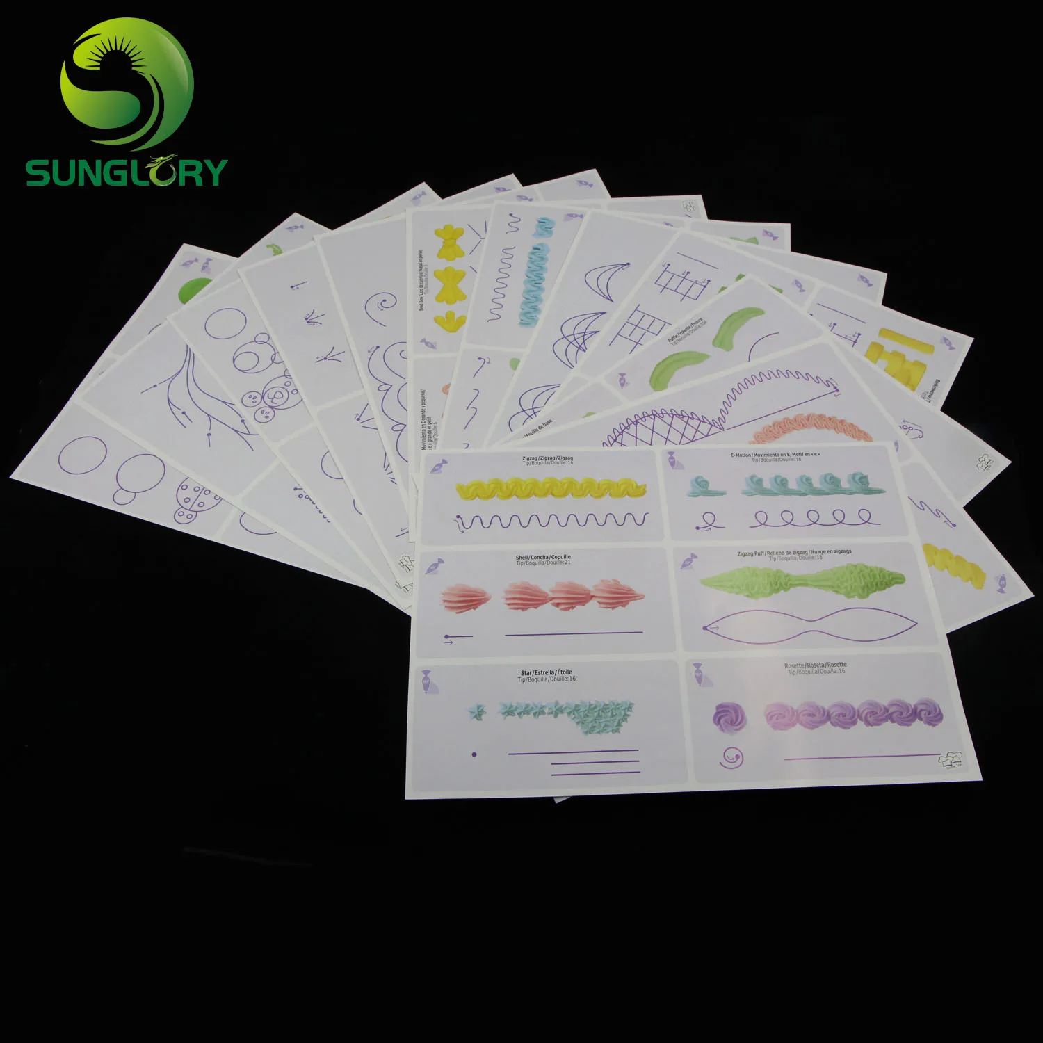 Инструменты для выпечки 12 шт. Кондитерская доска украшения кондитерских изделий 23 страницы кондитерские изделия глазировки бумага начинающих включая 1 прозрачную тарелку