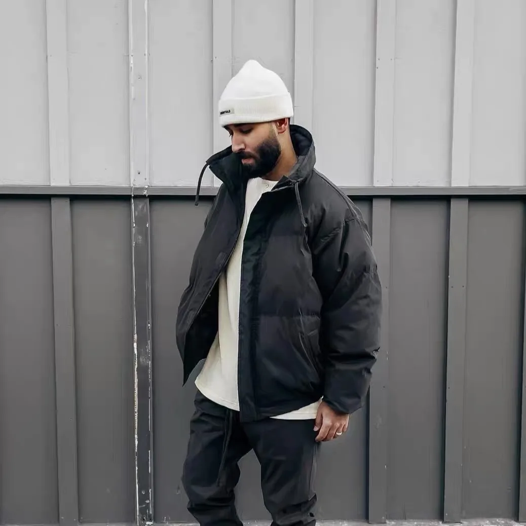 OEM Custom High Quality Wholesales Plus Size Winter High Street Cotton Coat Loose Zipper Casual Outdoor Cotton Men Women Jacket