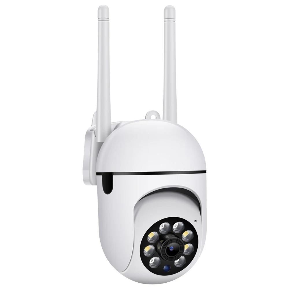 Камера видеонаблюдения HD 360 P с углом поворота 1080 градусов, домашняя Wi-Fi камера безопасности с ночным видением и светодиодным освещением