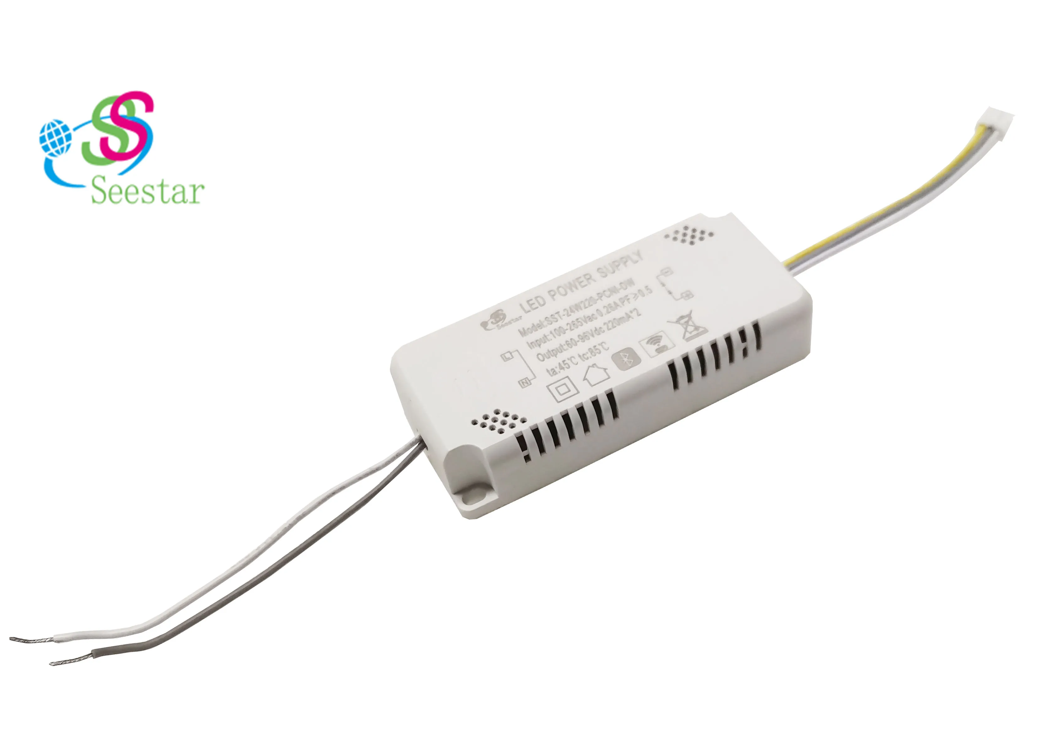 Seestar TUYA CCT 24 Вт 220 мА SST-24W220-PCNI-DW AC неизолированный PF> 0 50 без мерцания Светодиодный драйвер для светодиодной осветительной панели