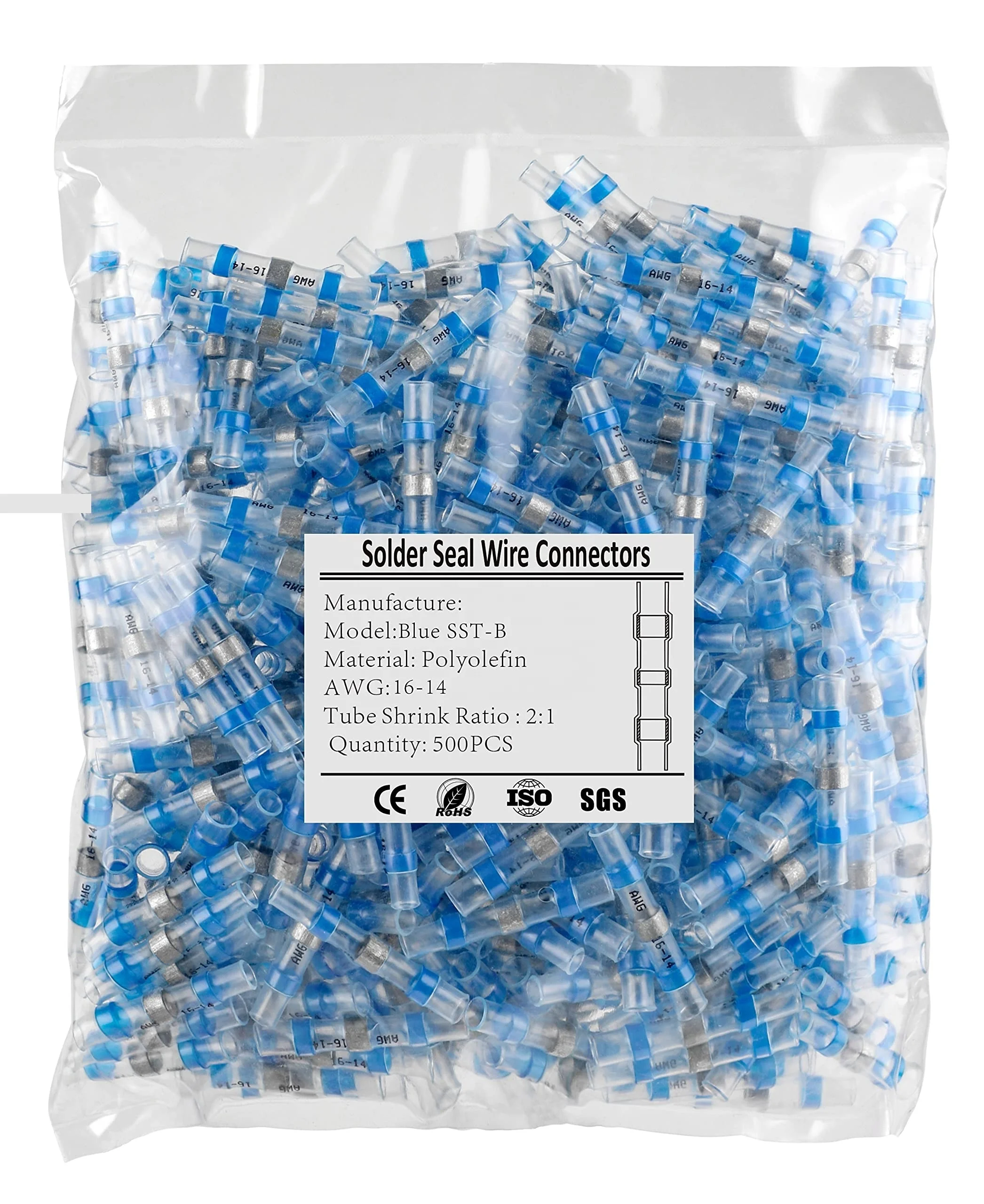 Провода для пайки разъемы терм усадочная стыковые соединители AWG22-18 Marine Grade водонепроницаемый