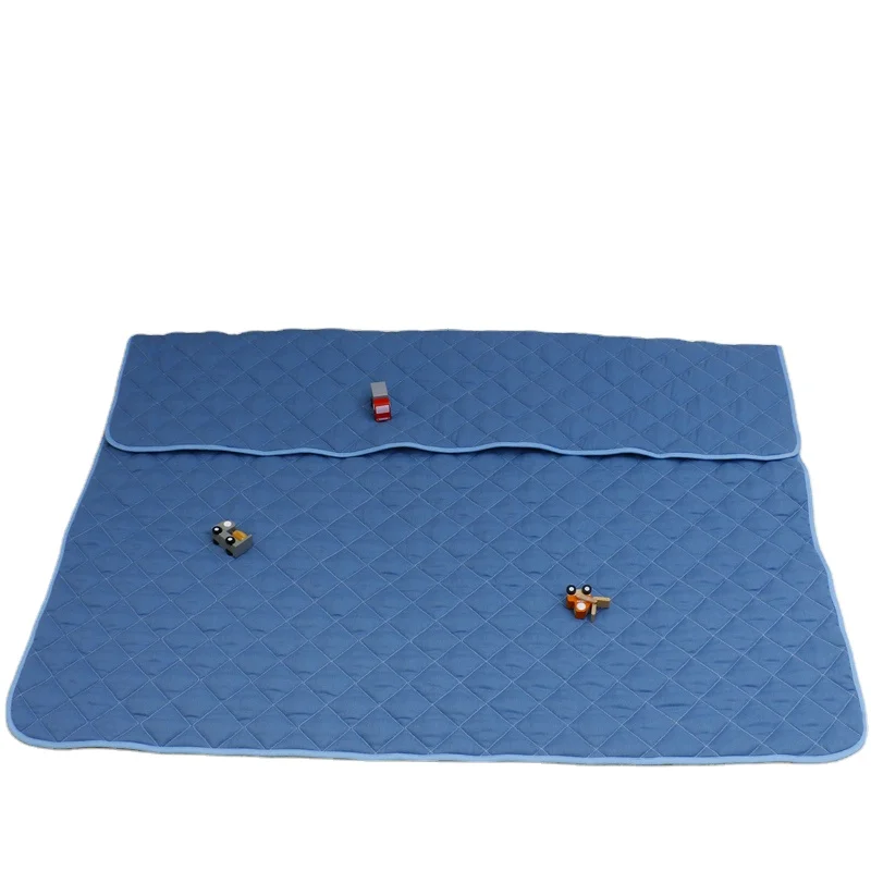 18% Off Super Soft Cheap Activity Round Cotton Polyester Filling Portable Round Play Mat For Child Toddler Kids