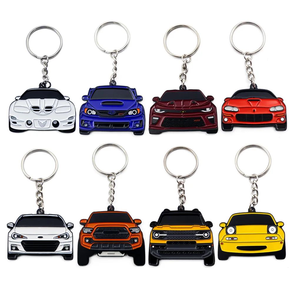 Custom Zinc Alloy Metal 3d Car Body Logo Key Chain Brand Car Shape Model Enamel Keychain As Gift