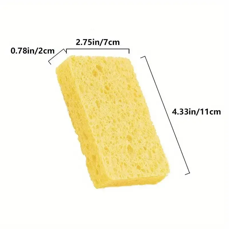 Customized wood pulp cotton large reusable cellulose sponge Biodegradable Household cleaning products