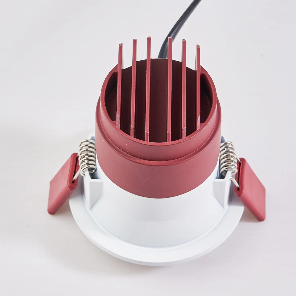 Indoor garden hotel waterproof  dimmable anti glare 7w 12 watts spotlight smart recessed led downlight