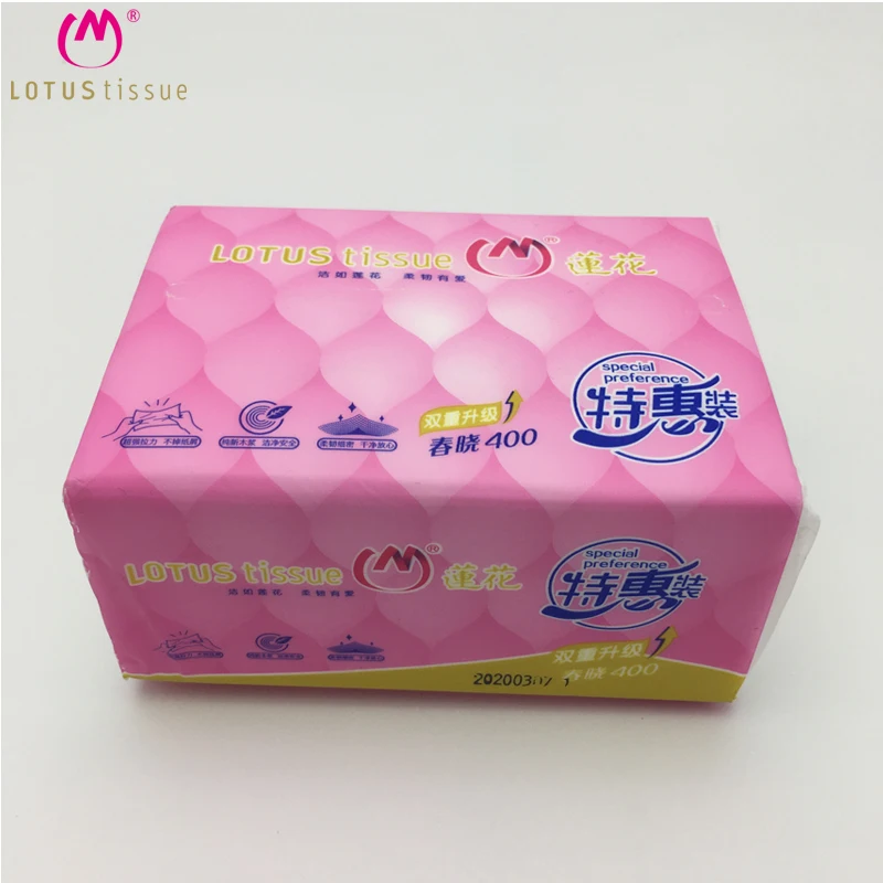 Sale Low Price Facial Tissue Soft Pack  LOTUS TISSUE 6 packs