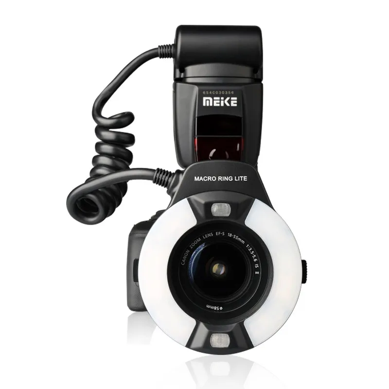 
 MEIKE MK-14EXT-C Кольцевая вспышка Speedlite GN14 подходит для объектива камеры CANON 5D Mark III, 6D, 7D, 60D, 70D,100D, 550D, 600D, 650D, 700D, 1000D, 1  