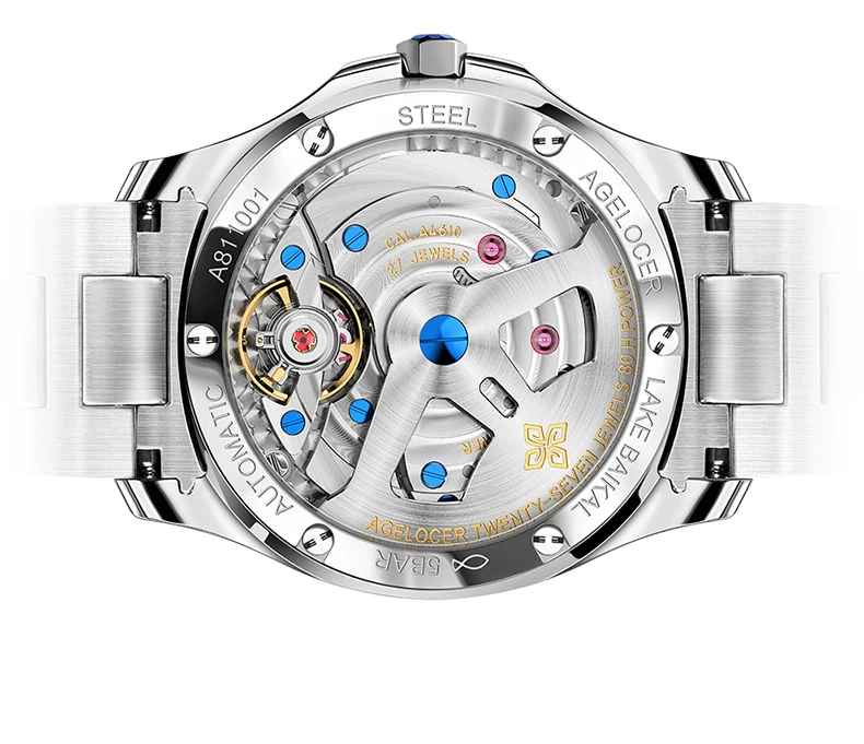 Agelocer 6303D9 Trendy Custom Logo 5ATM Waterproof Diver Mechanical Wristwatches Automatic Men