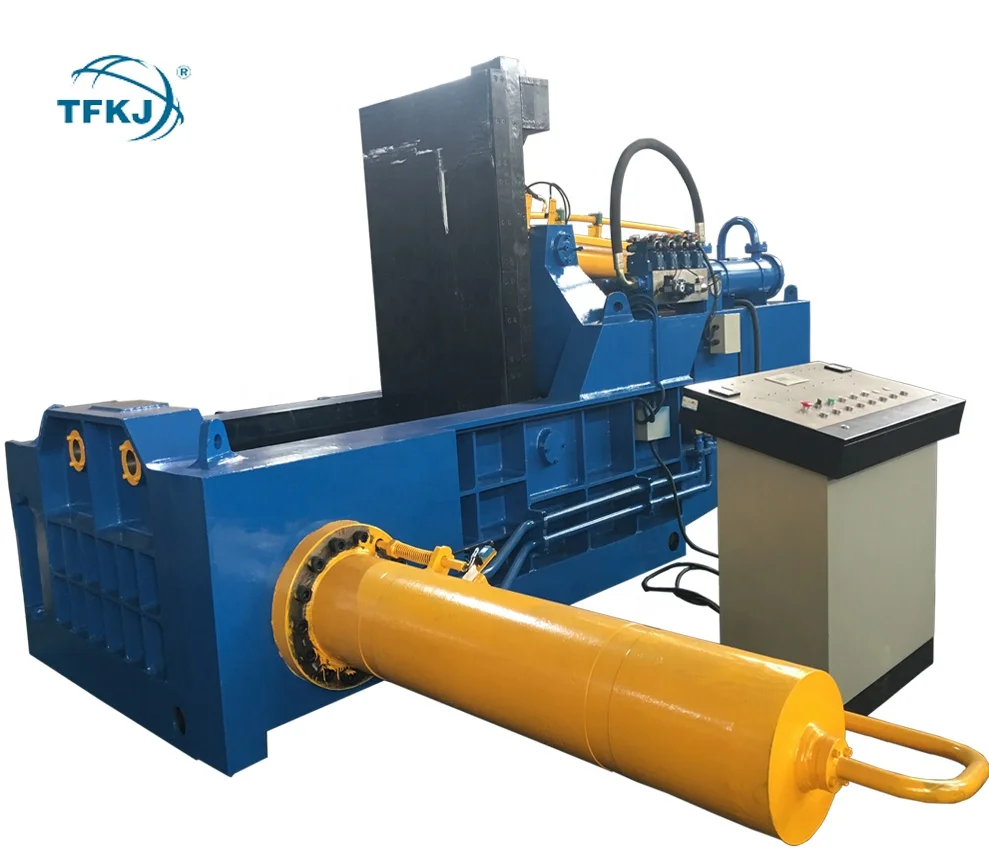 Full Automatic Scrap Metal Recycling Aluminum Scrap Baler Push Out Scrap Metal Baling Press