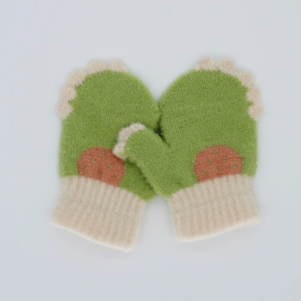 cheap price colorful acrylic knit magic winter warm kids winter gloves