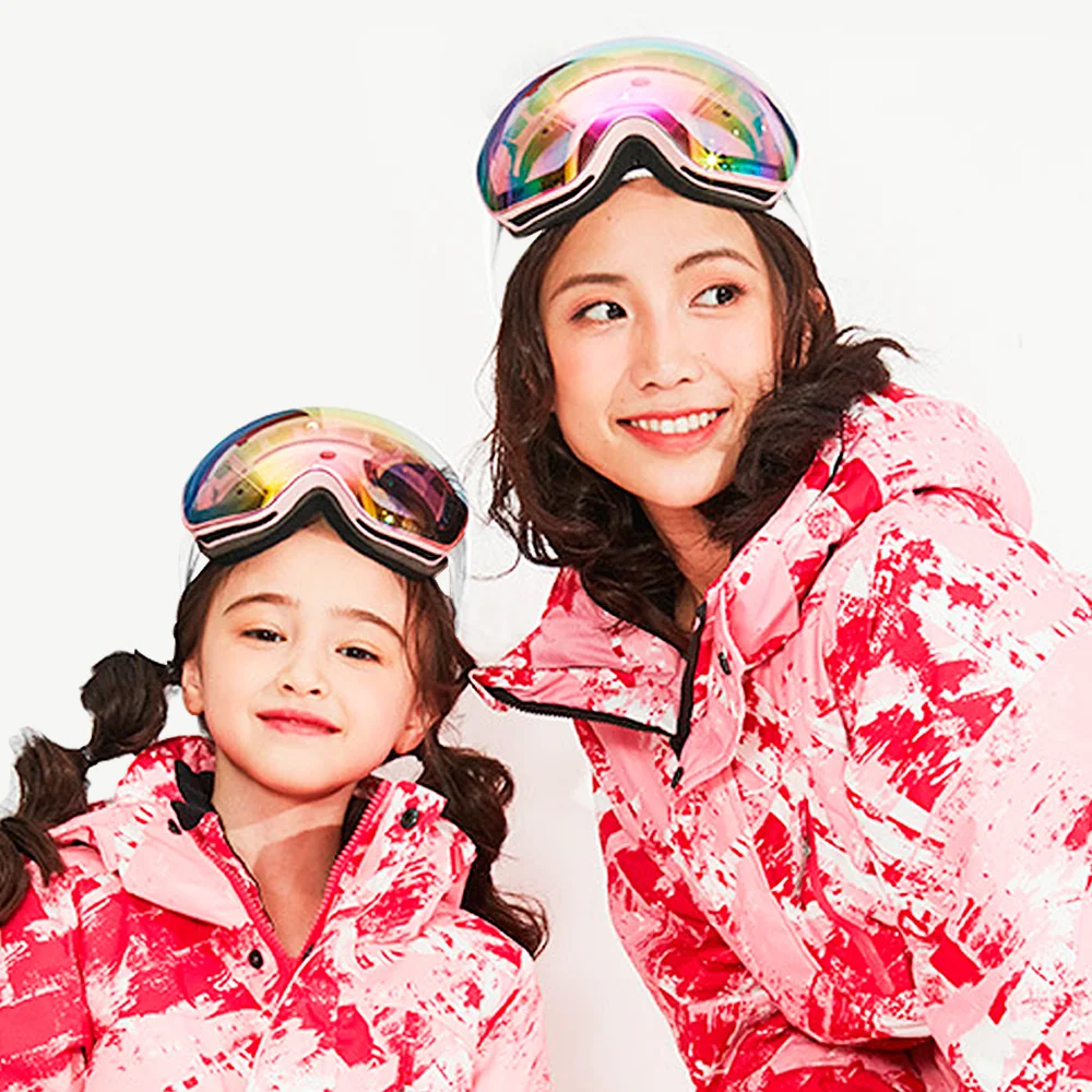 Магнитные очки для сноуборда без оправы с защитой от УФ-лучей