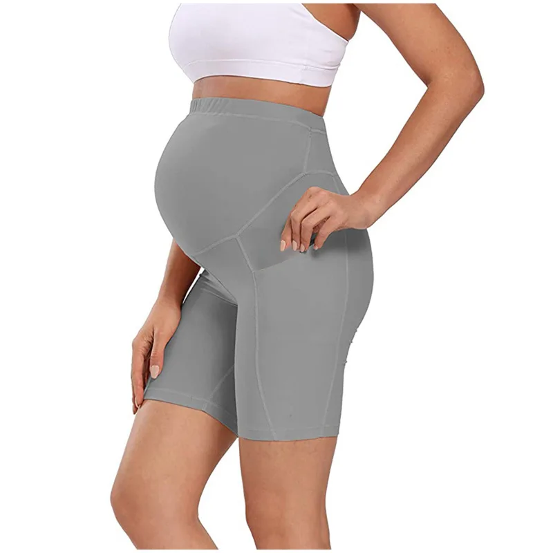 
Women Yoga Sports Shorts High Waist Large Size Stomach Lift Maternity Sports Shorts 