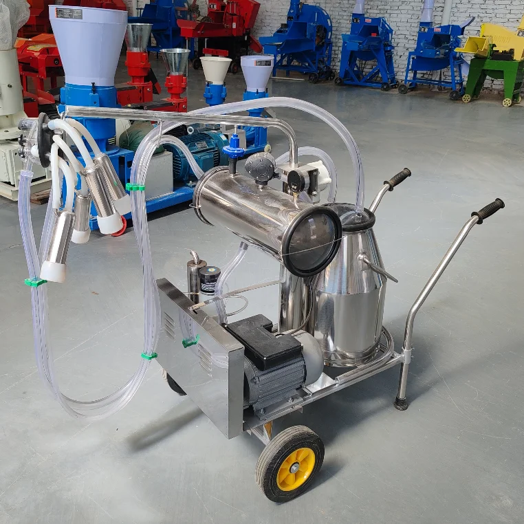 Weiwei Milking machine for cows and sheep Stainless steel single bucket and double bucket electric pulsating milking machine