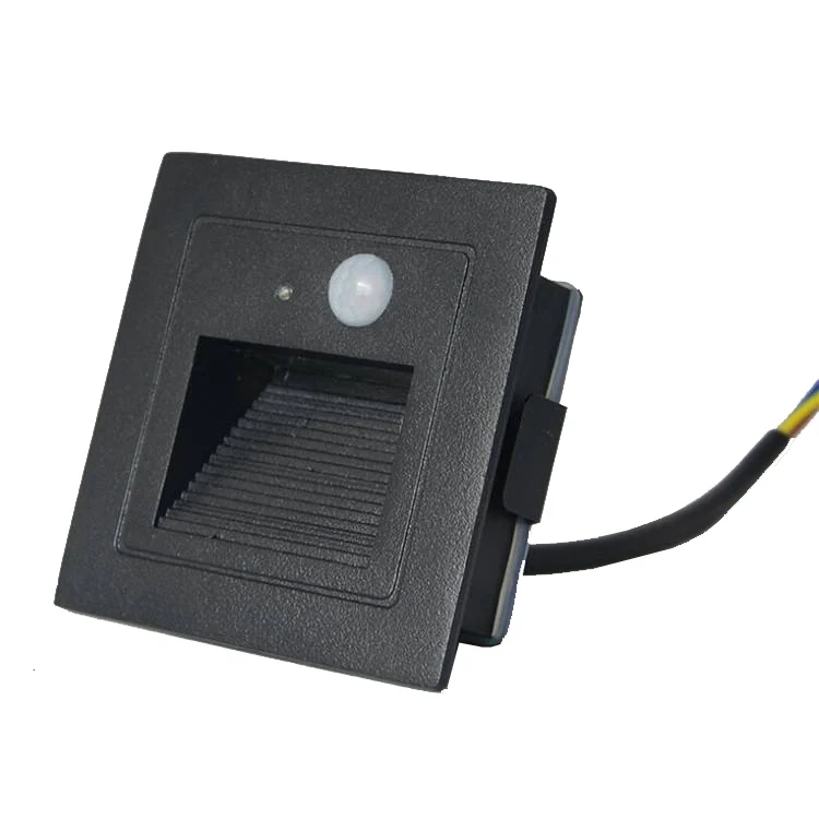 Smart Motion sensor and Lighting sensor  Recessed mounted LED  step wall light for  stair