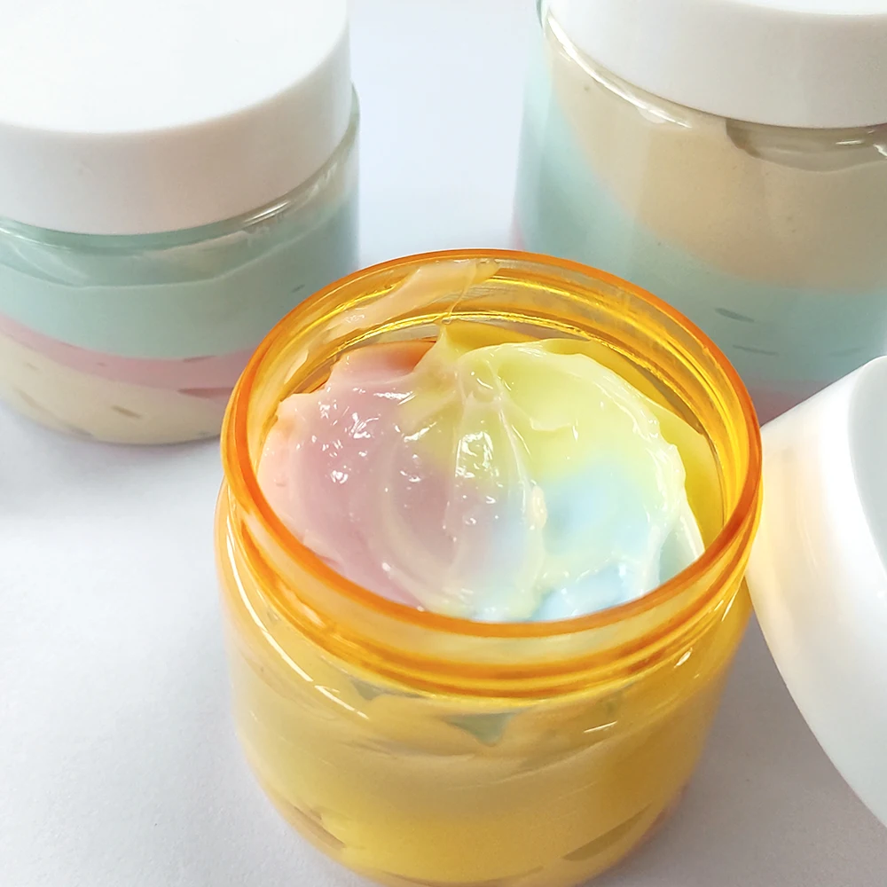 Pure shea butter body soap factory price organic rainbow body lotion can be customized