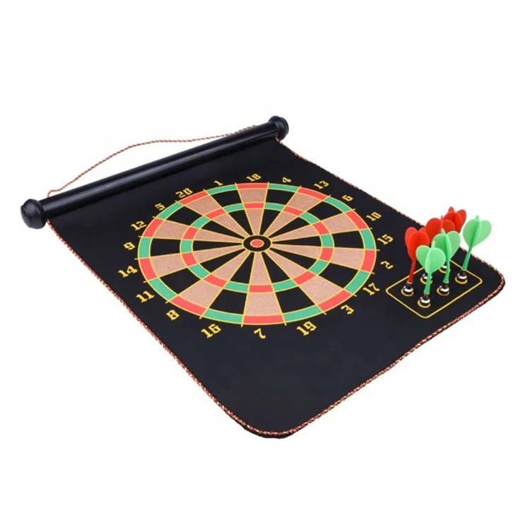 Realsin Professional Magnetic Dart Board Game Home Mini Fabric Dart Mat With Dart Pin
