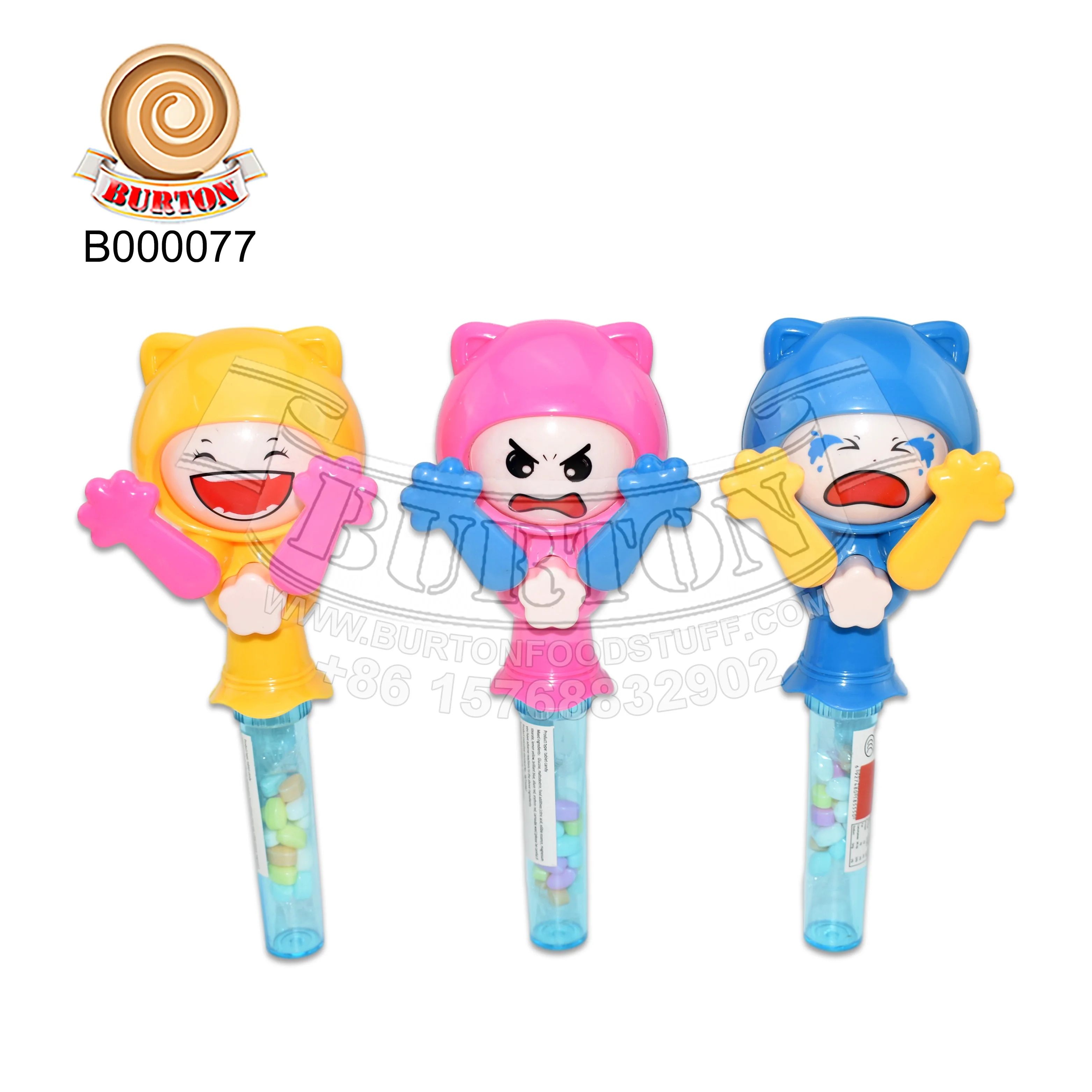 New trending Face changing child toy candy with mix fruity flavor tablet candy for kids