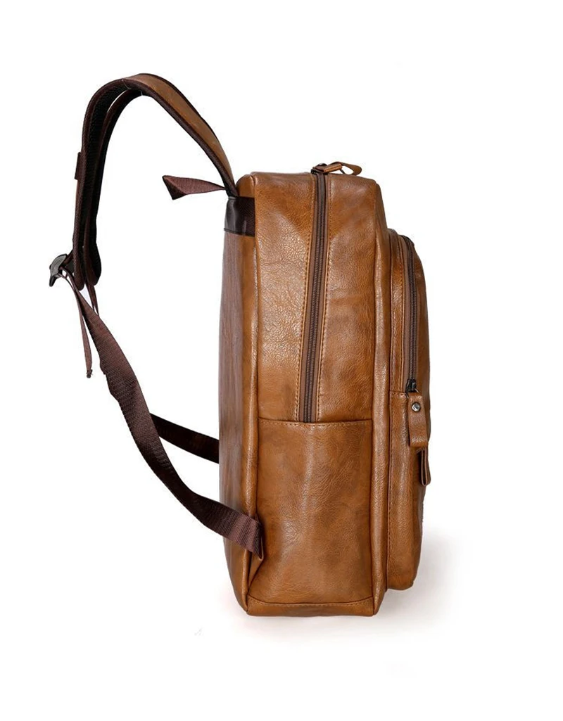 Best Price pu leather laptop backpack waterproof laptop bags bags  for men