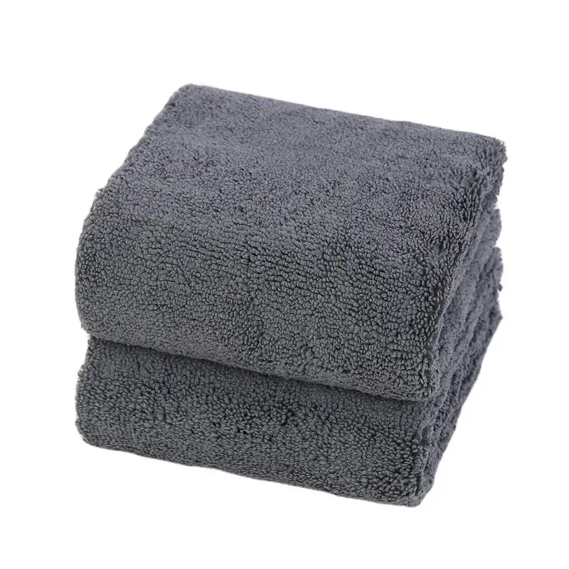 Wholesale Detailing Supplies Premium Microfiber Long Short Hair Cleaning Cloth 400gsm 40x40cm Edgeless Cloth Towels