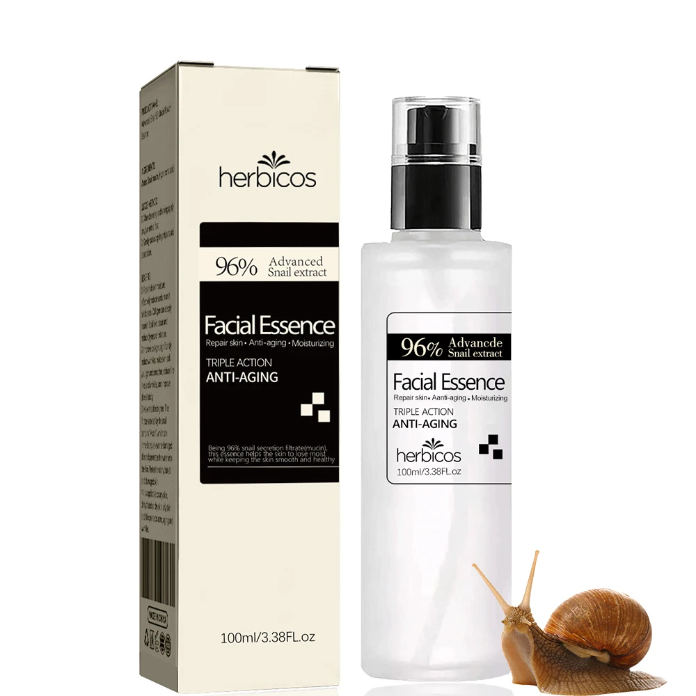 Herbicos Snail Face Serum Anti Wrinkle Face Whitening Serum Face Snail Serum Anti Aging Skin Soothing Repair Korean Liquid