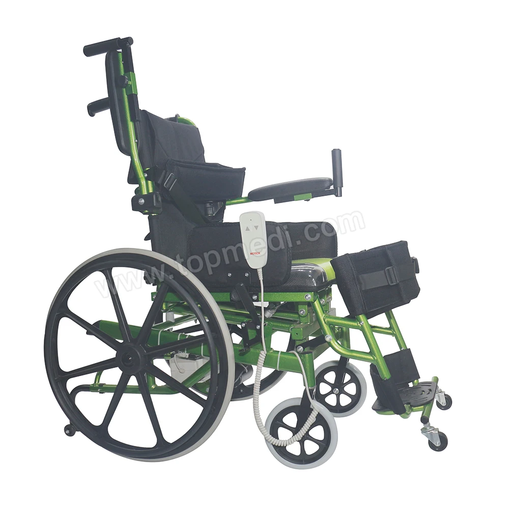 pro basic medline wheelchair semi-power standing wheelchair mobility chairs for seniors