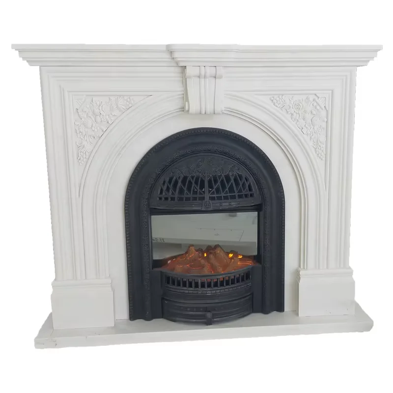 Hand-carved marble fireplace mantel European mantel  factory outlet cheap and fine high quality