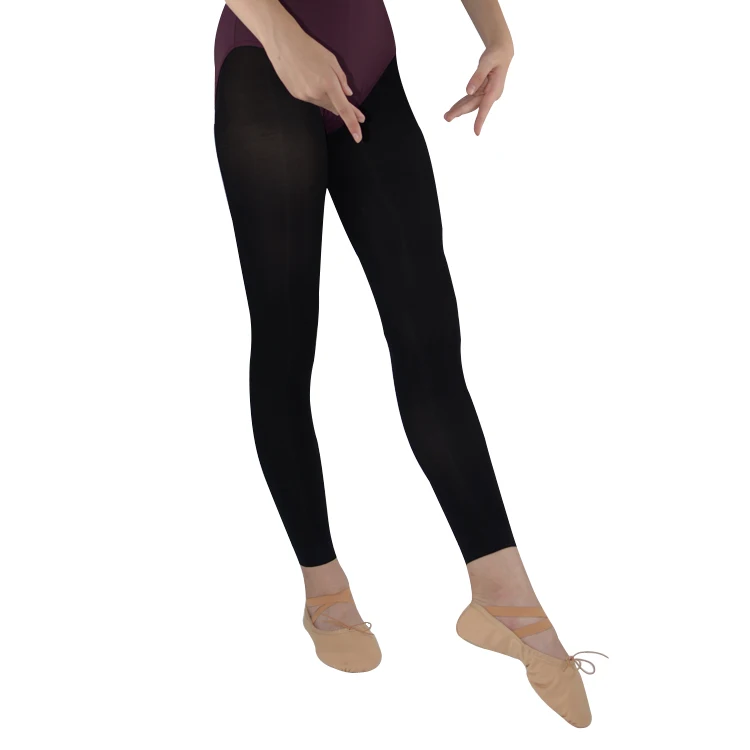 In-stock ready to ship fast shipping adult men black ballet footless dance tights stockings pantyhose factory direct