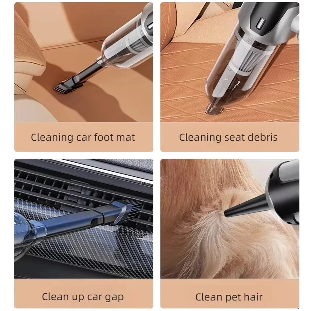 3 Speed Car Vacuum Cleaner Portable Cordless 2 IN 1 Compressed Air Duster Blower Brushless Motor Car Vacuum Cleaner