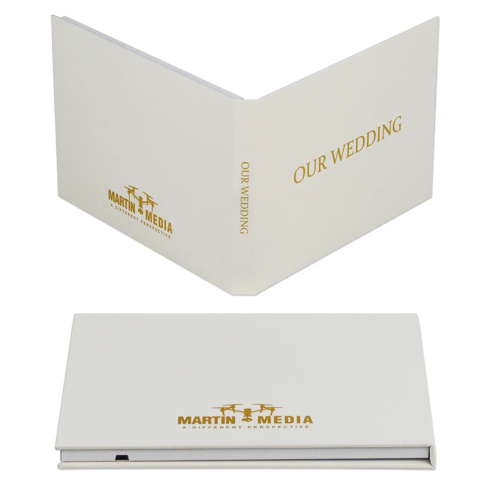 Customized Digital video Book Wedding greeting Card 7 inch lcd Video gift Brochure