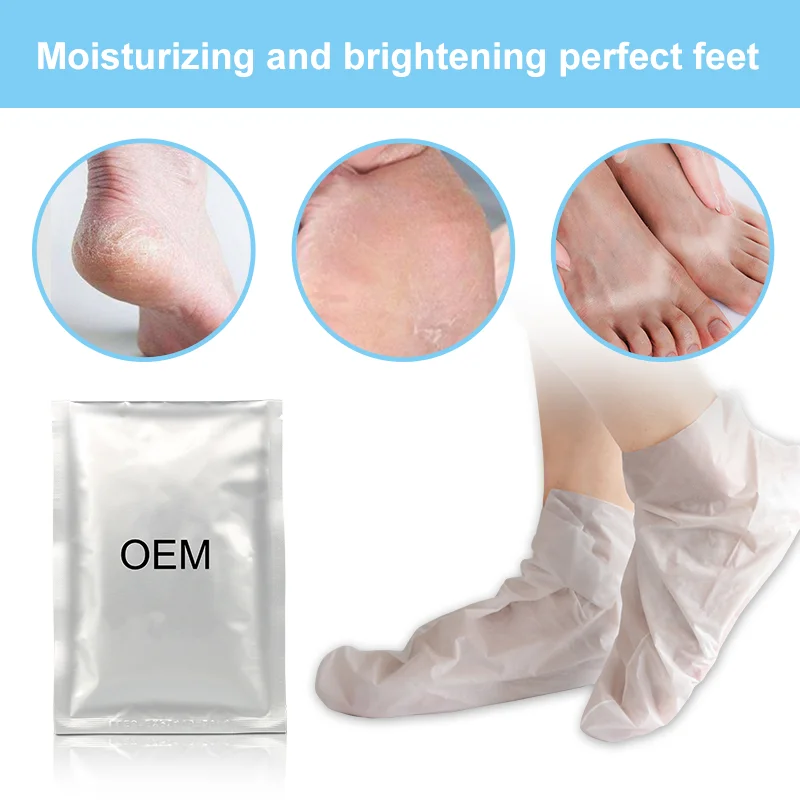 Oem Private Label Nourishing Moisturizing Collagen Foot Socks Masks Care Vitamin C Feet Mask