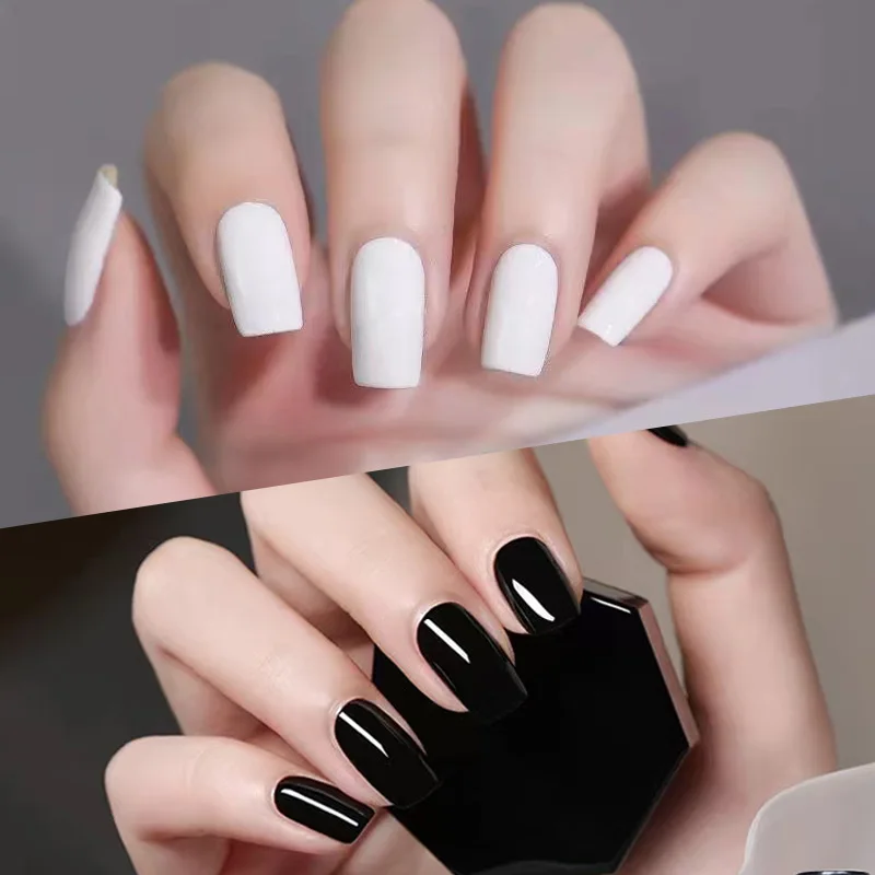 Frenshion Gel Polish Private Label New 1KG Bottle Super Black and white Colors Nail UV Gel Polish