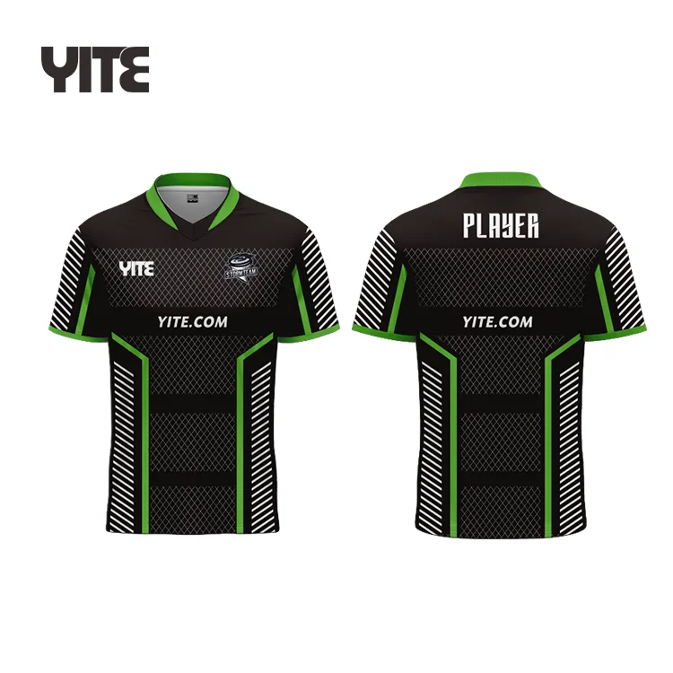 Top selected all over printed gaming jersey custom oem esport gaming shirt custom esports t shirt