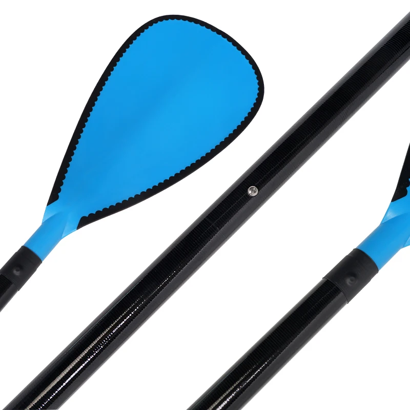 Oem design fiberglass shaft 3 pieces stand-up surf paddles adjustable sup stand up paddle with abs protector for surfing