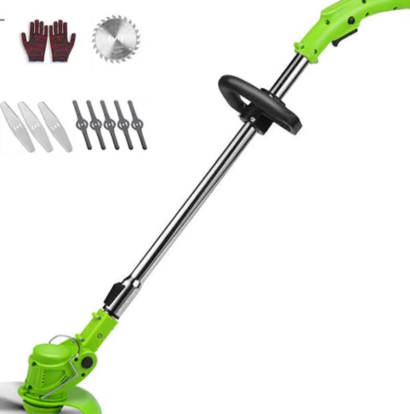 
Electric Lawn Mower Agricultural Household Cordless Weeder 12V Lithium Battery Portable Garden Pruning Tool Grass Trimmer 