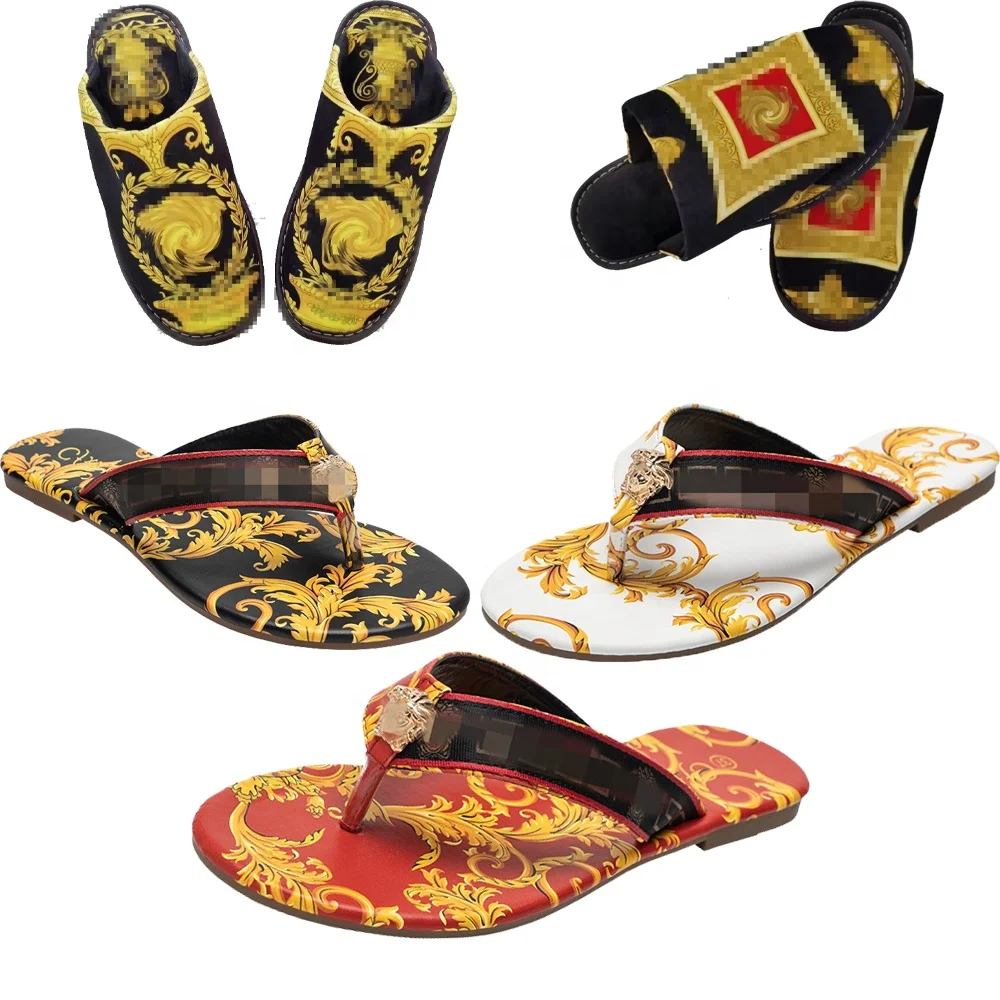 Женские дизайнерские роскошные Тапочки, брендовые плоские флип-тапочки Flopsd с принтом