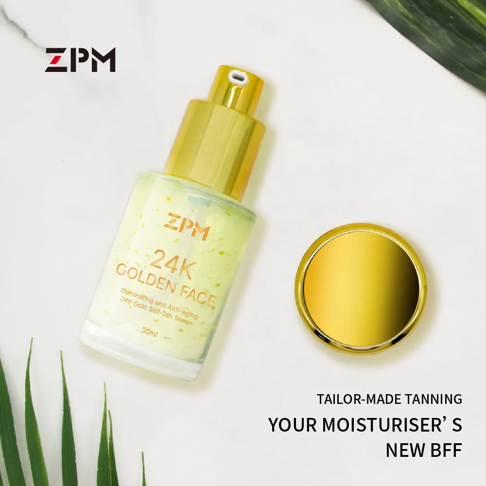 ZPM OEM/ODM Private Label Amazon Hot Sale Self Tanning Facial Serum Sunless Anti Aging Tanning Drops