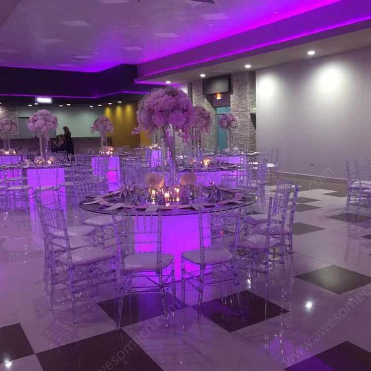 Best LED Glow Round Dining Table For Events Party Wedding