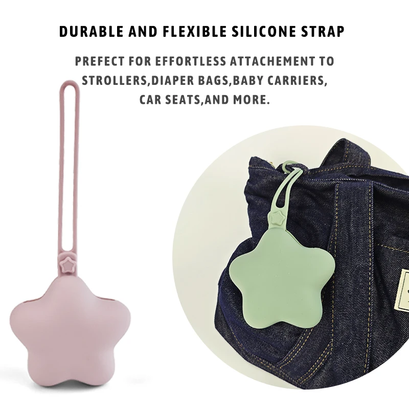 Durable Washable Multiple Pacifiers Holder Large Capacity Silicone Pacifier Holder