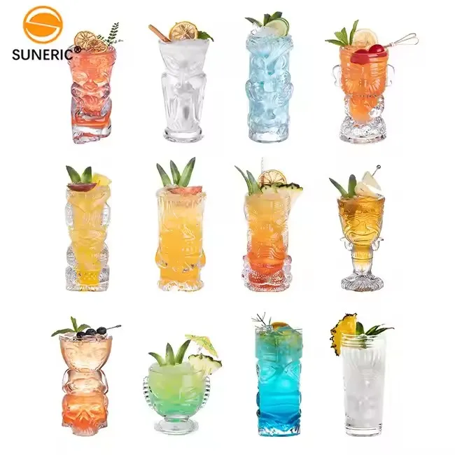 Bar Unique Creative Wholesale Hawaiian Elephant Coconut Tiki Glass For Cocktail Cups Custom Ceramic Tiki Mugs Cocktail Glasses